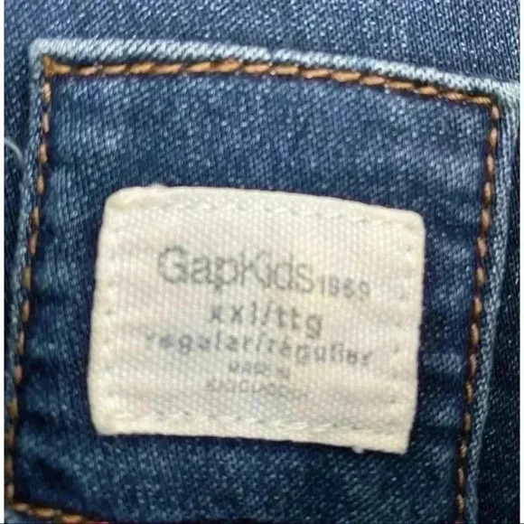 Gap Kids XXL Dark Blue Denim Jean Jacket  Size Youth 14 - Picture 3 of 5